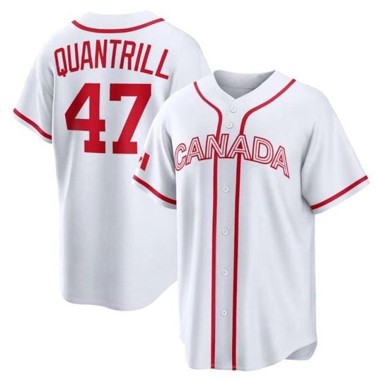 Discover Cal Quantrill Jersey,Canada White 2026 World Baseball Classic