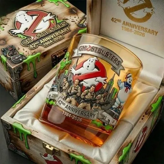 Ghostbusters 42nd Anniversary Whiskey Glass