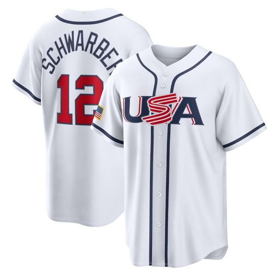 Discover Kyle Schwarber Jersey,USA 2026 World Baseball Classic,White