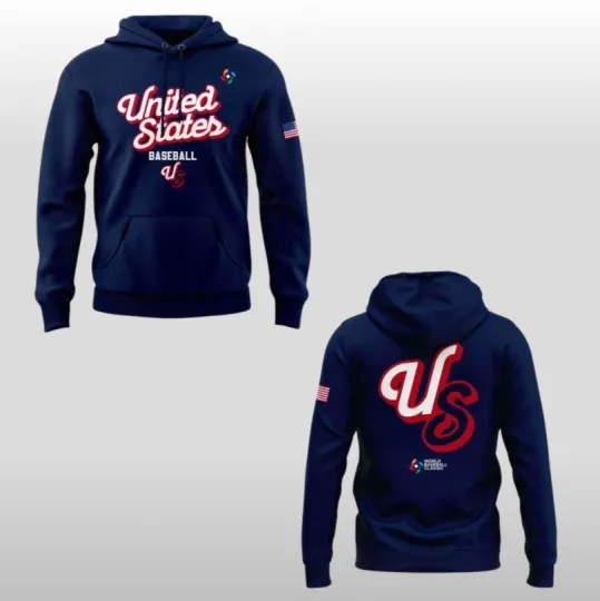 Discover Usa Baseball Team 2026 World Baseball Classic Hoodie
