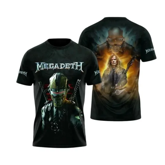 Thrash Metal Tour 2026 3D Graphic T Shirt Heavy Rock Fan Tee S-5XL