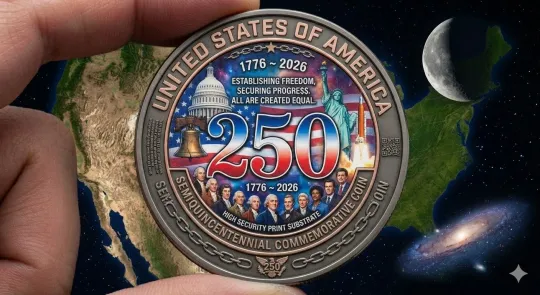 Discover United States of America 250th Anniversary Coin