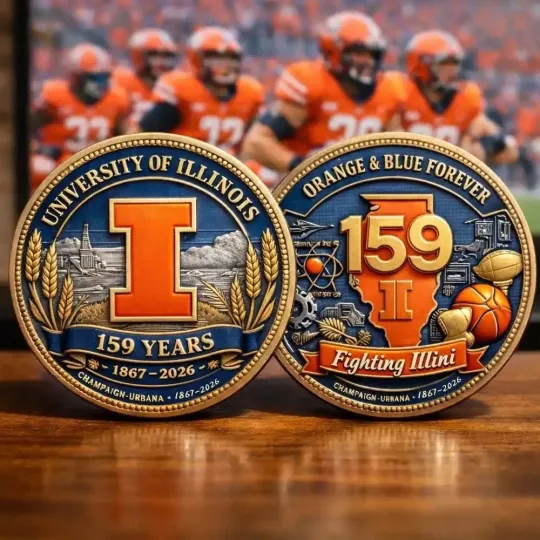 Discover Illini 159th Anniversary Challenge Coin