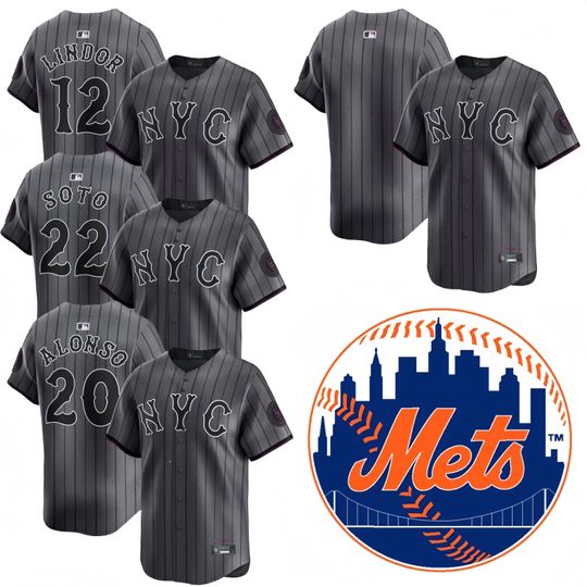 Discover Personalized New York Metss Gray , Custom Name & Number, 2025 City Connect Limited Jersey Gift