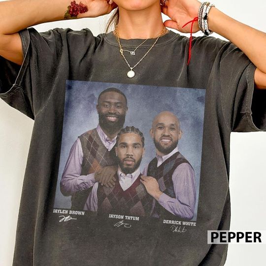 Jayson Tatum Jaylen Brown Derrick White Basketball Shirt, Boston Step Bros Tee, Funny Basketball Christmasl Gift Unisex