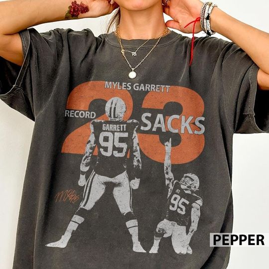 Myles Garrett 23 Sack Record Football Vintage Shirt