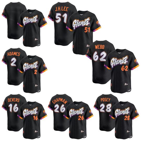 Discover Custom jerseysMen's San Francisco Black Jerseys 2025 City Connect Limited Player shirt