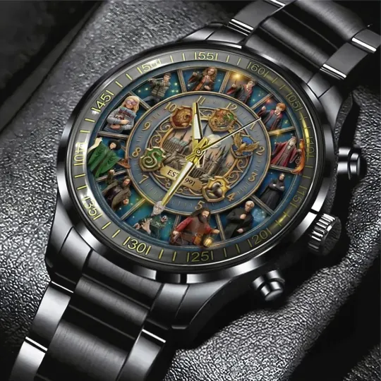 Discover Harry Potter 25th Anniversary Black Stainless Steel Watch