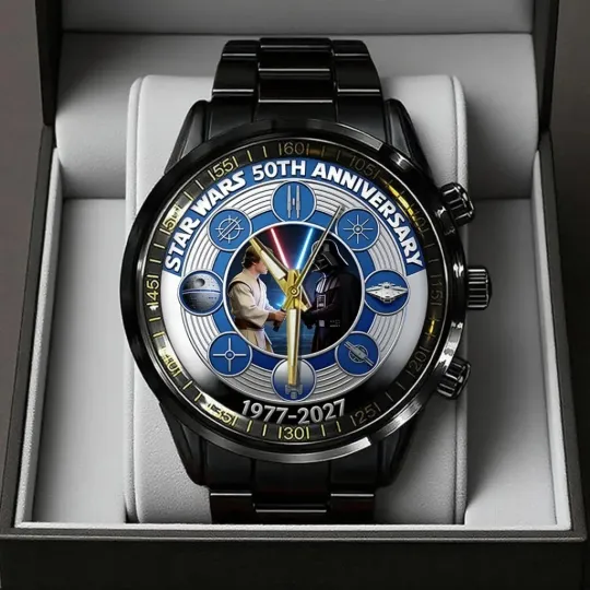 Discover Star Wars 50th Anniversary Black Stainless Steel Watch