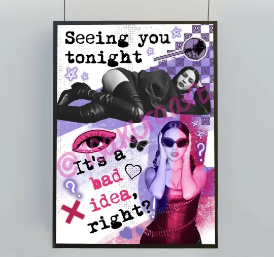 Discover Olivia Rodrigo GUTS Album Poster Vertical Art Print