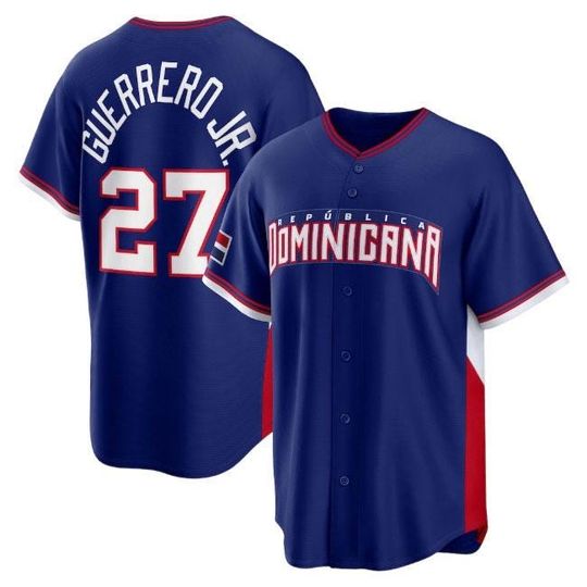 Discover Vladimir Guerrero Jr. Dominican Republic Jersey,Royal 2026 World Baseball Classic,