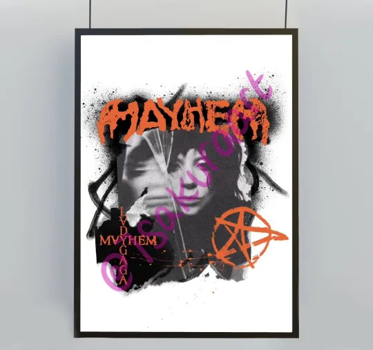 Ld ga Mayhem Art Print Poster, Vertical Premium Matte Poster