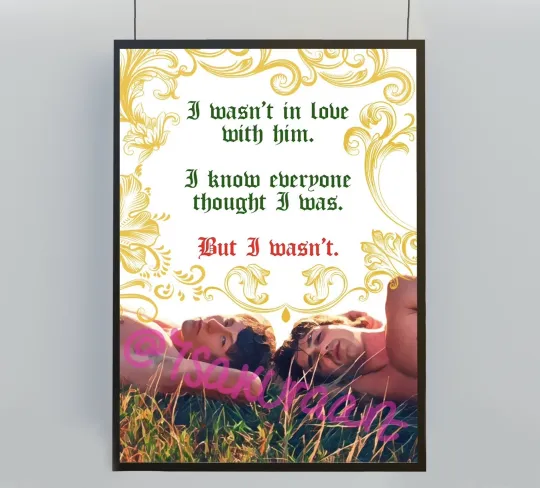 Discover Saltburn Vertical Poster Barry Keoghan and Jacob Elordi Art Print for Home & Living