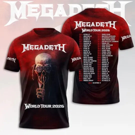 Discover New Megadeth Band The Farewell 2026  Gift For Fans