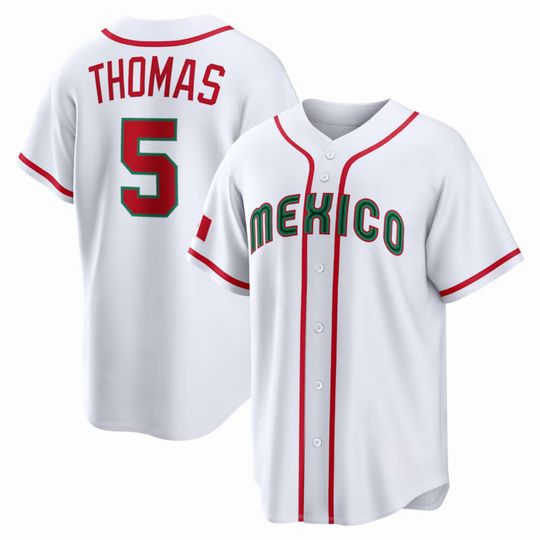 Discover Mexico Baseball Alek Thomas Jersey,White 2026 World Baseball Classic