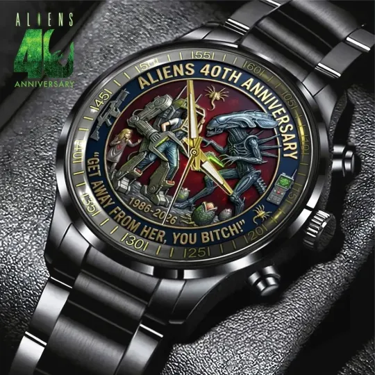 Discover Aliens 40th Anniversary Black Stainless Steel Watch