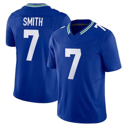 Discover Geno Smith #7 Men's Seattle Royal Game Jersey