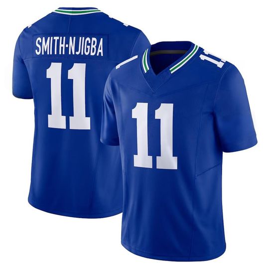 Discover Jaxon Smith-Njigba #11 Men's Seattle Royal Game Jersey