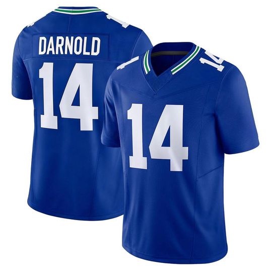 Discover Sam Darnold #14 Men's Seattle Royal Game Jersey