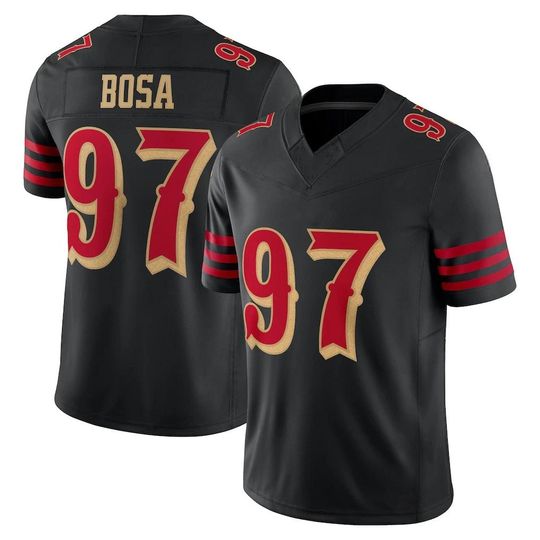 Discover Men San Francisco #97 Nick Bosa Black 2025 Rivalries Collection Jersey