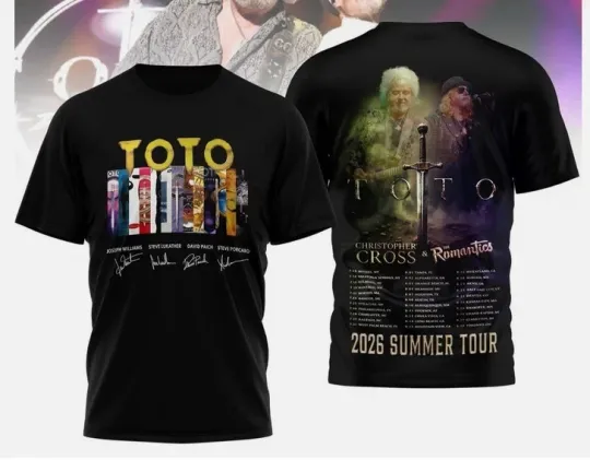 Discover Toto 2026 Summer Tour 3D T-Shirt
