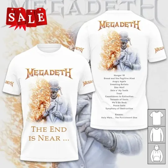 Discover New 2026 Megadeth Gift For Fans 3D T-shirt