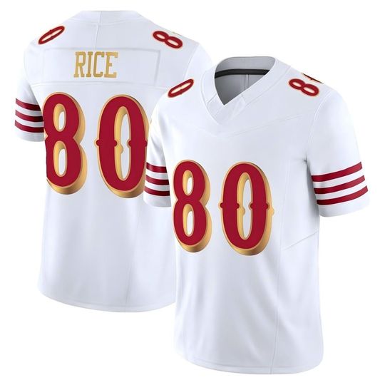 Men San Francisco #80 Jerry Rice White 2025 Rivalries Collection Jersey