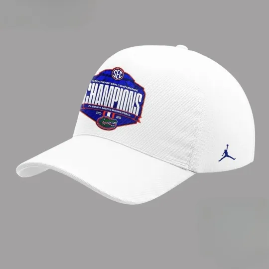 Gators 2026 Men’s Basketball Champions Limited Edition White Cap