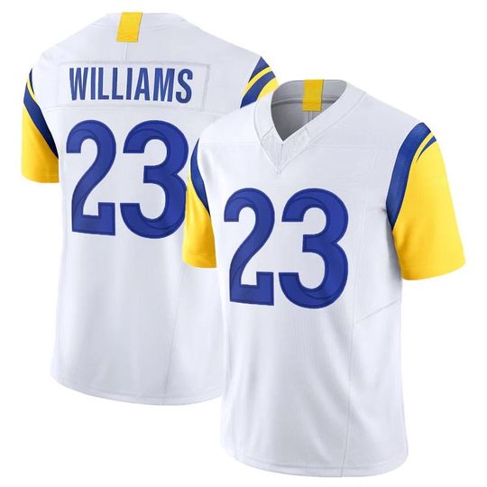 Discover Men Los Angeles White Kyren Williams Jersey 2025