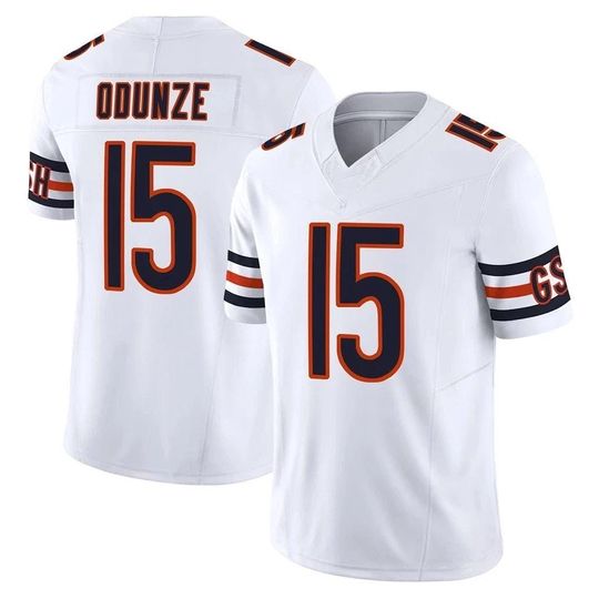 Discover Men's Chicago #15 Rome Odunze Football Jersey White Gift for Fans Sports