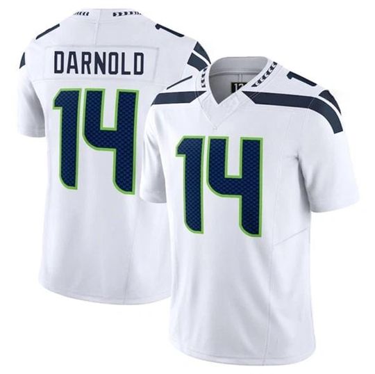 Discover Men's Seattle Sam Darnold White Jersey Game Limited