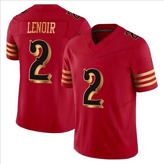 Discover Men's San Francisco Red #2 Deommodore Lenoir Jersey 2025