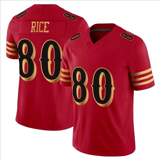 Men's San Francisco Red #80 Jerry Rice Jersey 2025