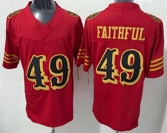 Discover Men's San Francisco Red #49 The Faithful Jersey 2025