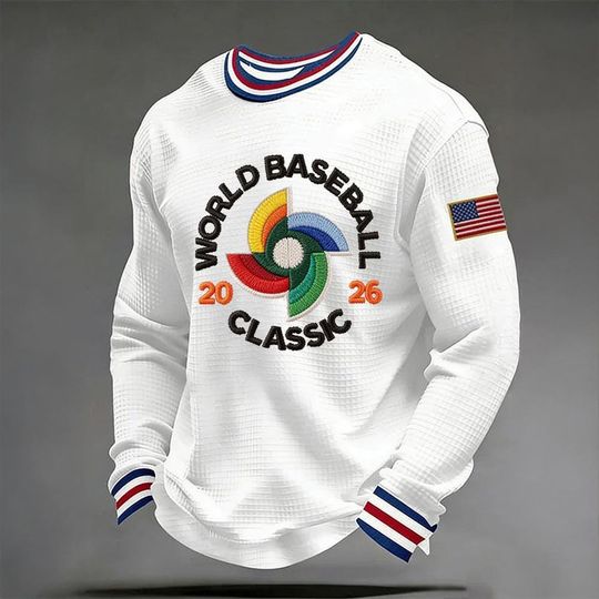 2026 USA World Baseball, Team USA Baseball 2026 World Classic Waffle Long Sleeve Shirt