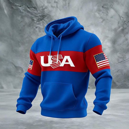 2026 USA World Baseball Classic Waffle Hoodie, Team USA Baseball Fan Apparel