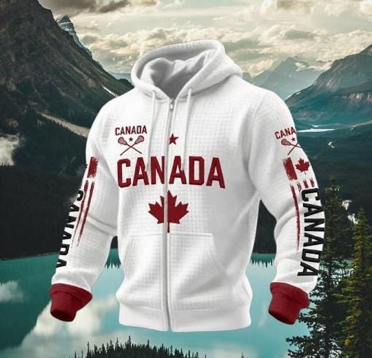 Discover 2026 Winter Olympic Ice Hockey Waffle Hoodie, Team Canada Apparel,