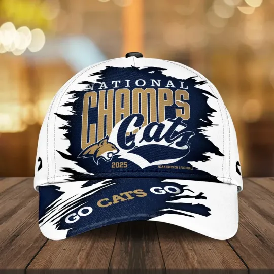 Discover Montana State Bobcats Football 2025 National Champions Classic Cap