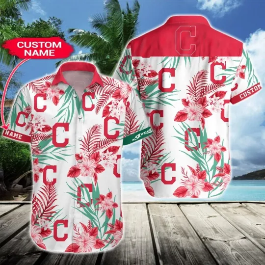 Discover Cleveland Baseball Team Guardianss Hawaiian Button Down Shirt Unisex Adults