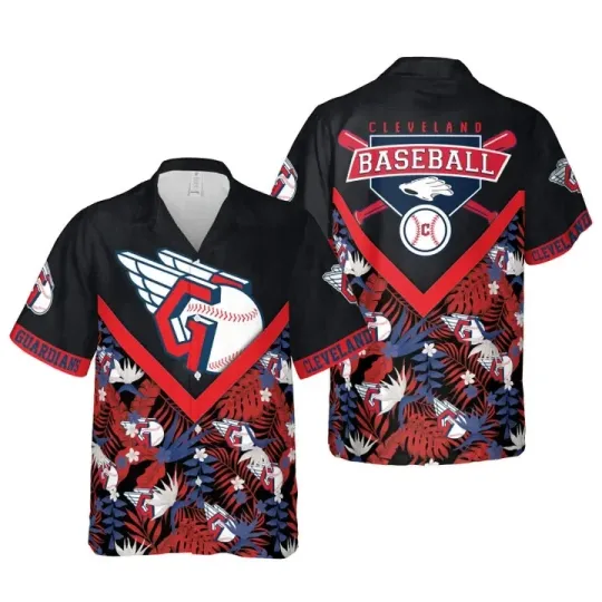 Discover Cleveland Baseball Team Guardianss Hawaiian Button Down Shirt Unisex Adults