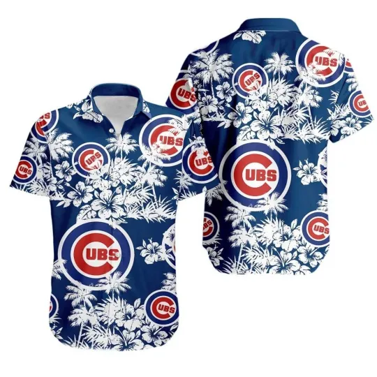 Discover Chicago Baseball Team Cubss Hawaiian Button Down Shirt Unisex Adults S-5XL