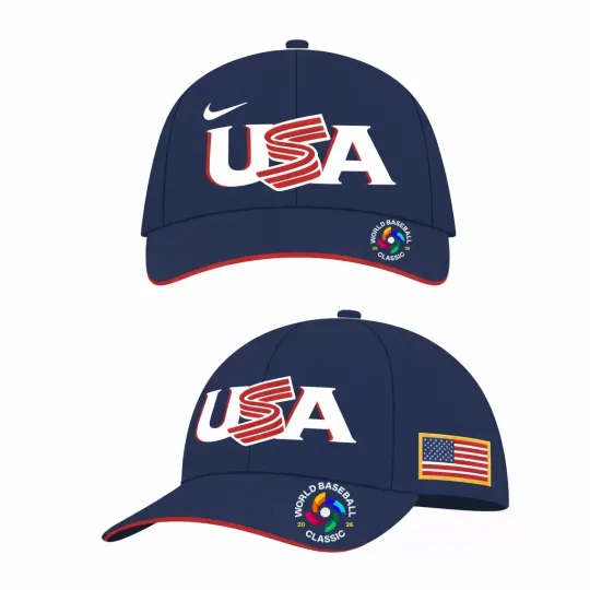 Discover 2026 World Baseball Classic USA Team Classic Cap - Print Hat, One Size