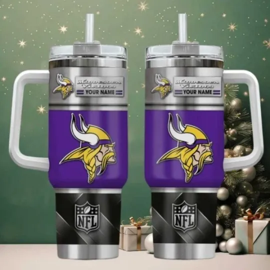 Discover Personalized Minnesota Football Team Vikingss 40 Oz Tumbler Gift for Fans