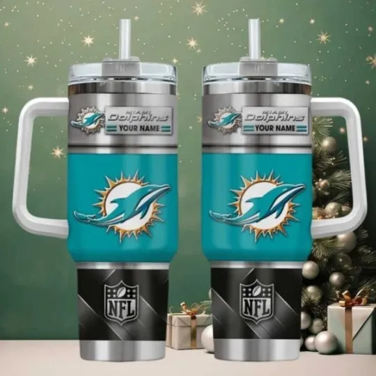 Discover Personalized Miami Football Team Dolphinss 40 Oz Tumbler Gift for Fans