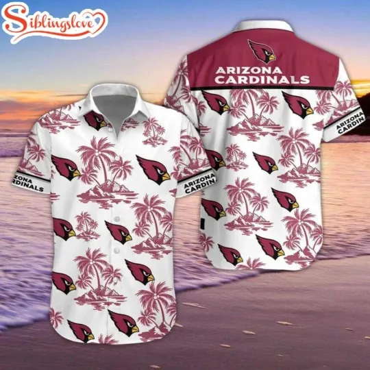 Discover Arizonna Football Team Cardinalss Coconut Tree Hawaiian Shirt For Fans