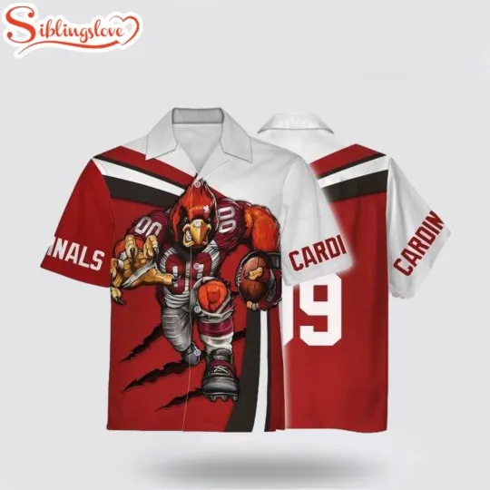 Discover Arizonna Football Team Cardinalss Football Mascot Hawaiian Shirt
