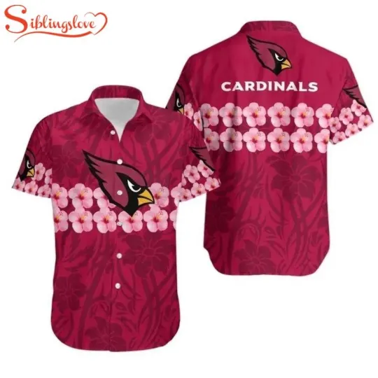Discover Arizonna Football Team Cardinalss Flower Hawaiian Shirt For Fans