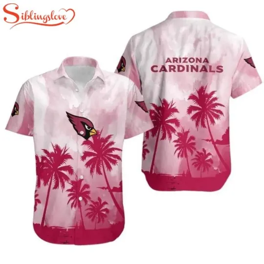 Discover Arizonna Football Team Cardinalss Coconut Trees Hawaiian Shirt For Fans