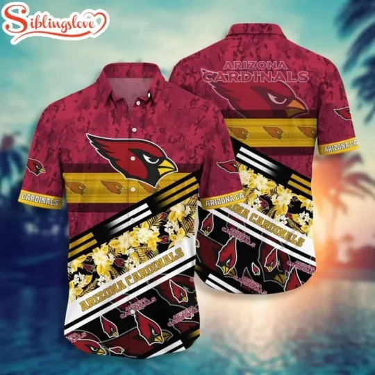 Discover Arizonna Football Team Cardinalss Camo Pattern Hawaiian Shirt For Fans