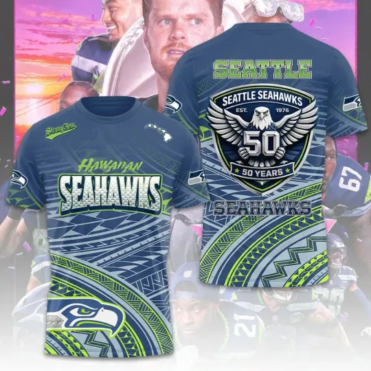 Seahawks 50th Anniversary 2026 3D Shirt
